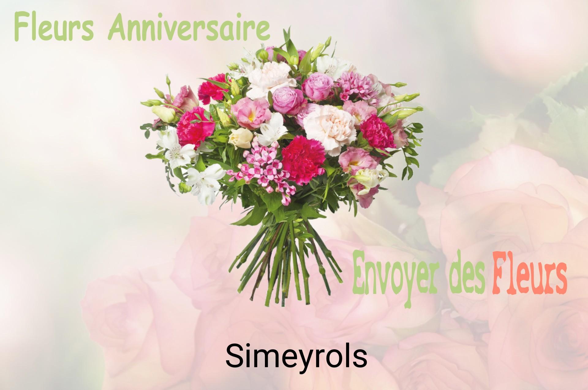 Bouquet de fleurs d’anniversaire livré à Simeyrols